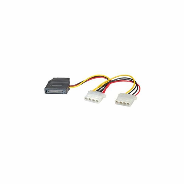 Kabel SATA na 3x 5,25 napájecí 0,15+0,15m