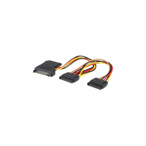 Kabel SATA na 3x SATA napájecí