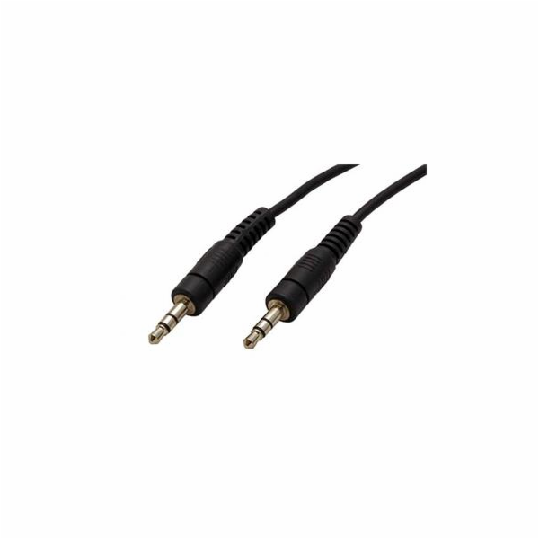 Kabel propojovací audio Jack 3,5(M) - Jack 3,5(M), 1m