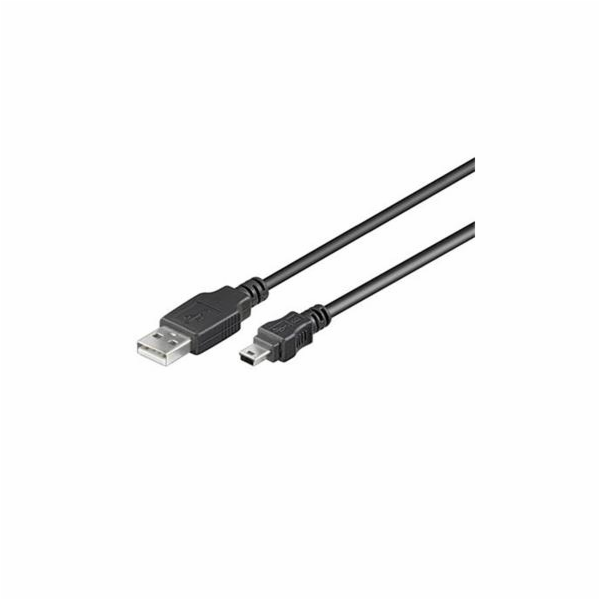Kabel USB 2.0, A-B mini, 5pinů, 2m