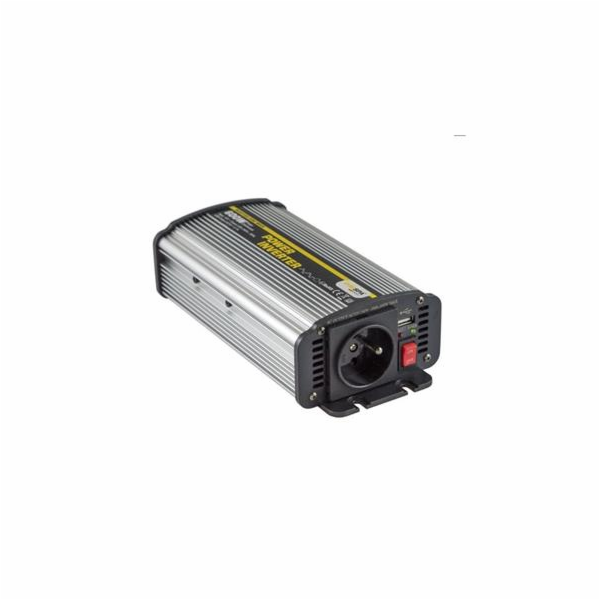 Napěťový měnič Carspa CAR600U-242 24V/230V+USB 600W, modi...