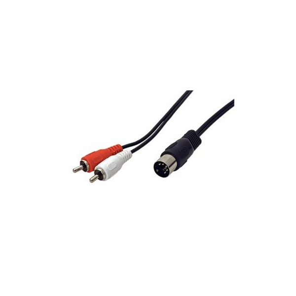 Kabel audio DIN5pin(M) -> 2x cinch (M) , 1,5m