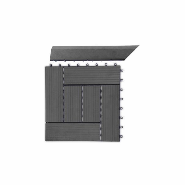 Přechodová lišta G21 Eben pro WPC dlaždice, 38,5 x 7,5 cm...