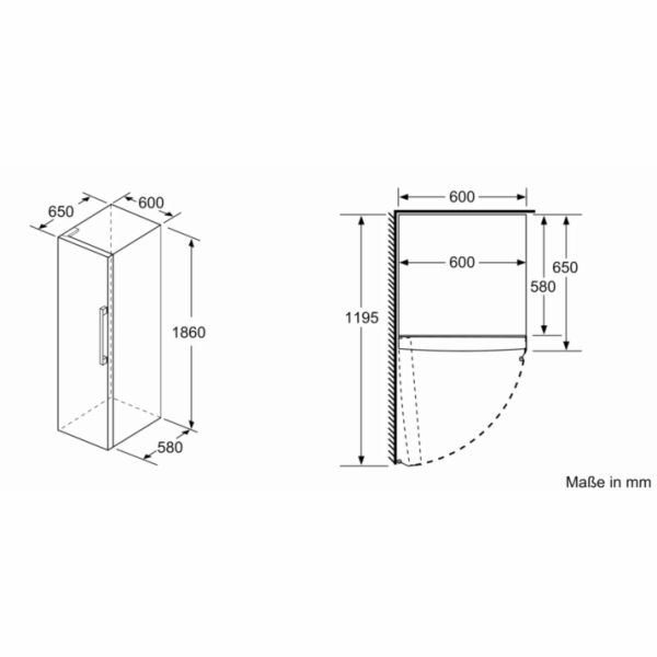 Bosch KSV36VBEP | 4, chladnička