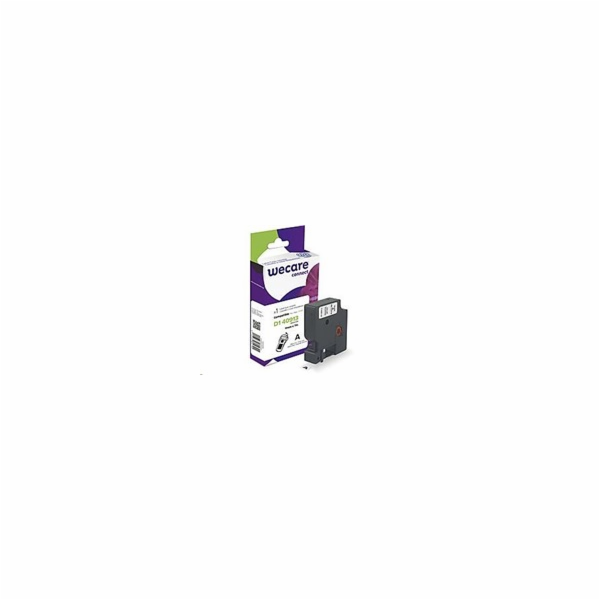 WECARE ARMOR páska pro DYMO S0720680, černá/bílá, 9mm x 7m