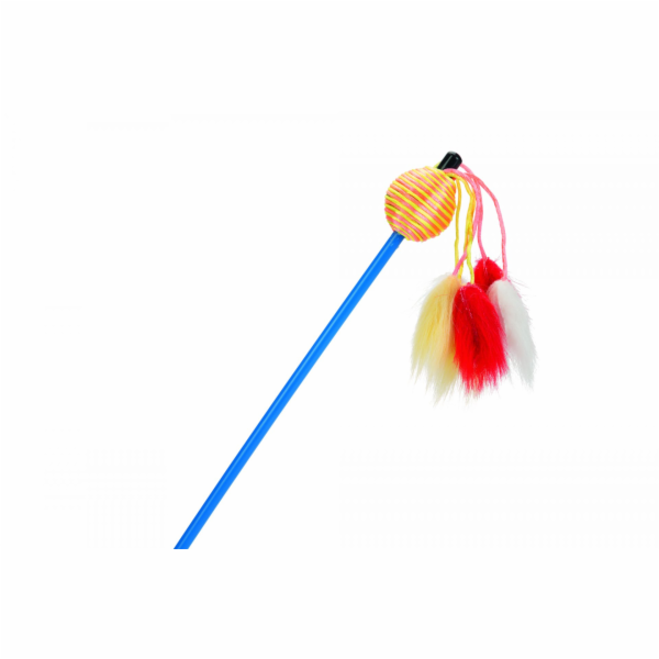 Beeztees Škádlítko pro kočky rybářský prut 60cm