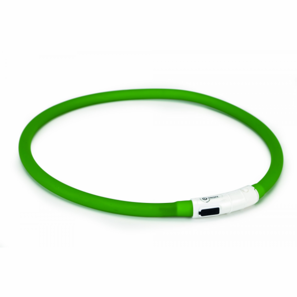 Beeztees Obojek Dogini silikonový   s USB připojením zele...