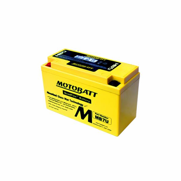 Baterie Motobatt MB7U 6,5Ah, 12V, 2 vývody