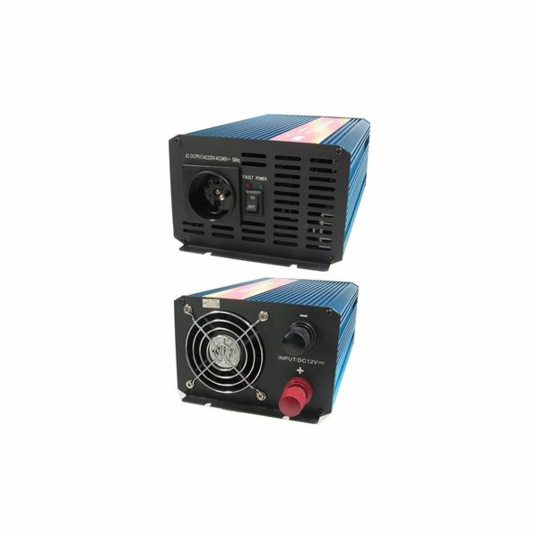 Napěťový měnič Carspa P1000UR-122 12V/230V1000W  čistá sí...