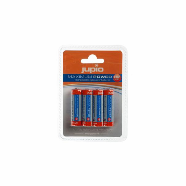 Baterie Jupio AA 2700 mAh (tužkové) 4ks, dobíjecí 