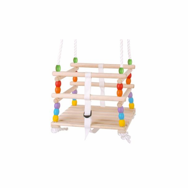 Houpačka Bigjigs Toys dřevěná korálková 