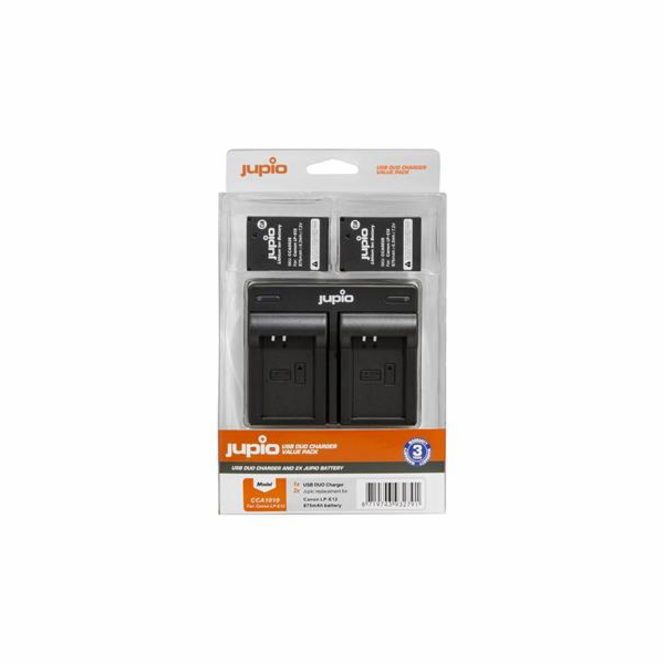 Set Jupio 2x LP-E12 - 875 mAh + Dual Charger pro Canon