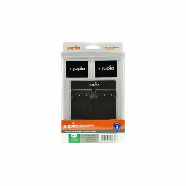 Set Jupio 2x NP-W126 - 1260 mAh + Dual charger pro Fujifilm
