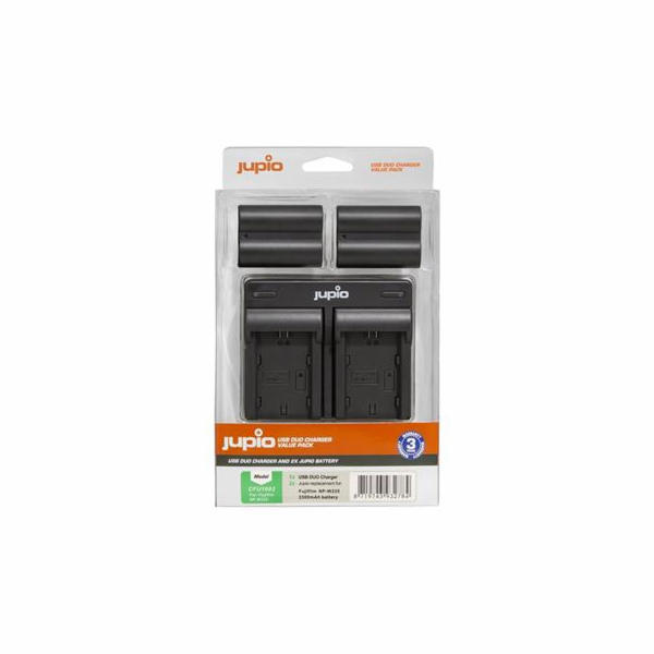 Set Jupio 2x baterie Jupio NP-W235  - 2300 mAh s duální n...