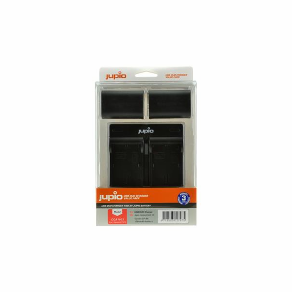 Set Jupio 2x LP-E6 1700mAh + USB Duální nabíječka