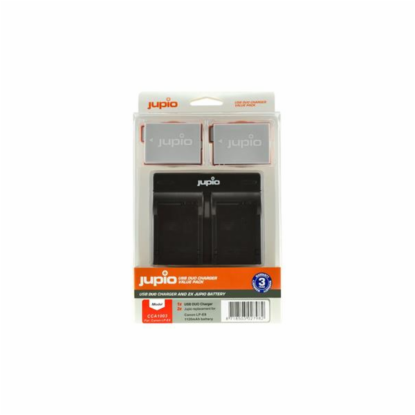 Set Jupio 2x LP-E8 1120mAh + USB Duální nabíječka