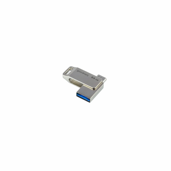 GOODRAM Flash Disk 64GB ODA3, USB 3.2, stříbrná ODA3-0640...