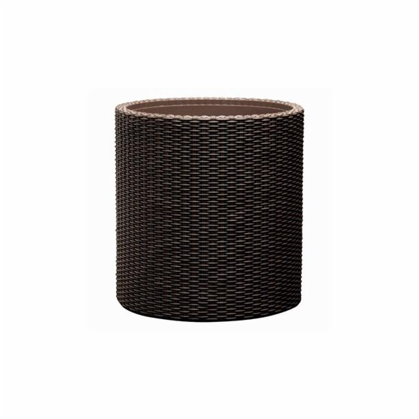Květináč Keter Cylinder L grafitový