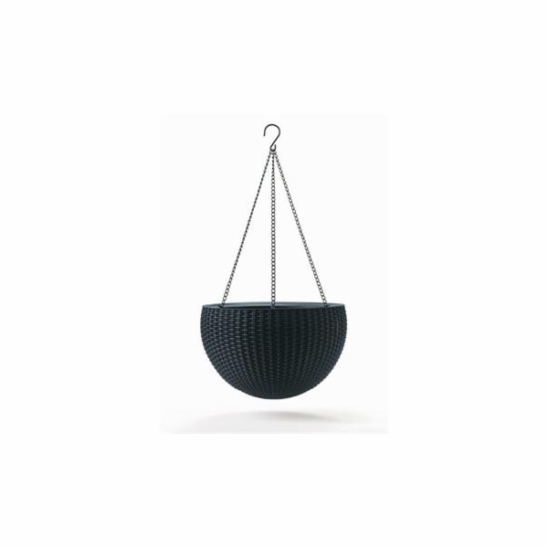 Květináč Keter Hanging Sphere grafitový