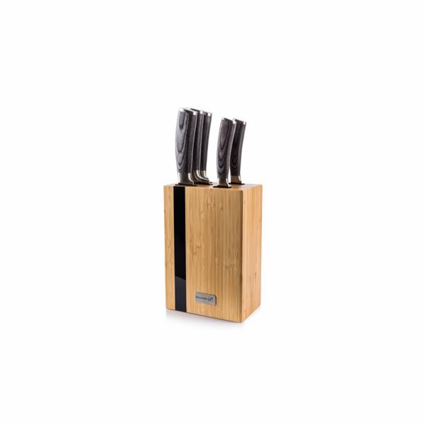 G21 Sada nožů Gourmet Rustic 5 ks + blok