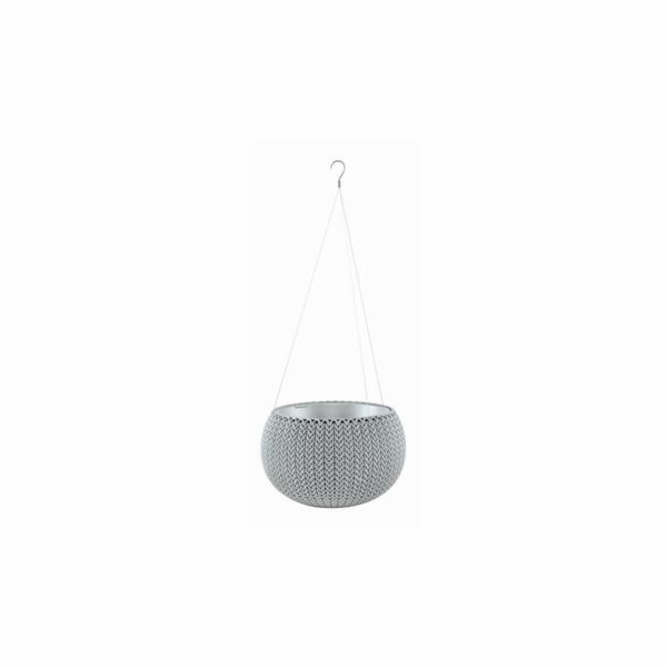 Květináč Keter COZY S závěsný Cloudy grey
