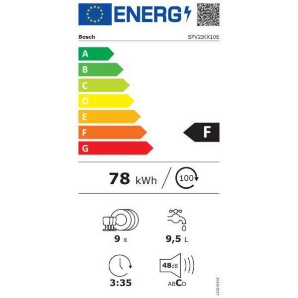 Bosch SPV2IKX10E Vestavná myčka
