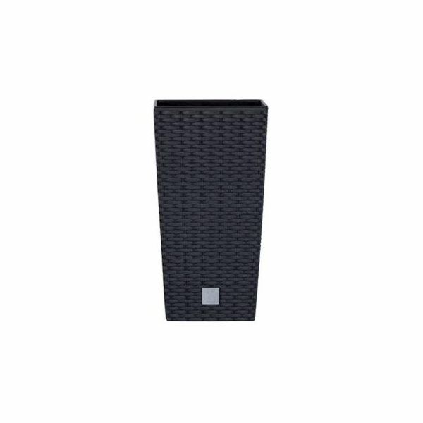 Květináč Prosperplast Rato Square antracit 20 x 20 x 37,6 cm