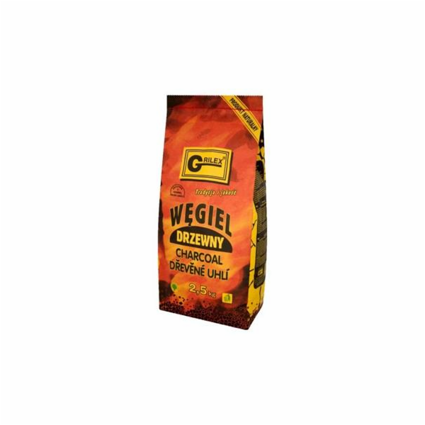 Dřevěné uhlí na gril 2,5 kg