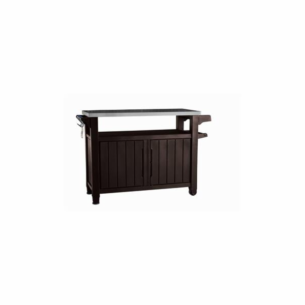 Grilovací stolek Keter UNITY XL 207L hnědý