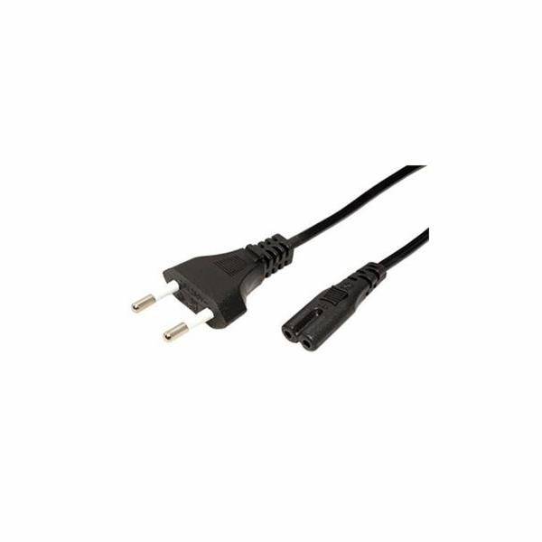 Kabel síťový 2pinový 1.8m (osmička)