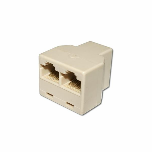Rozbočovač UTP cat.5e 1 na 2 RJ45 (rozdvojka)