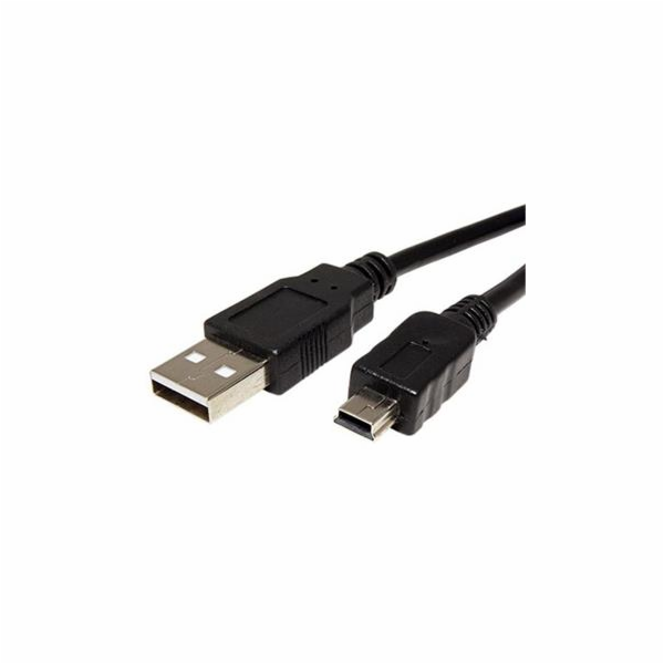 Kabel USB A(M) - miniUSB 5pin B(M), 0,15m