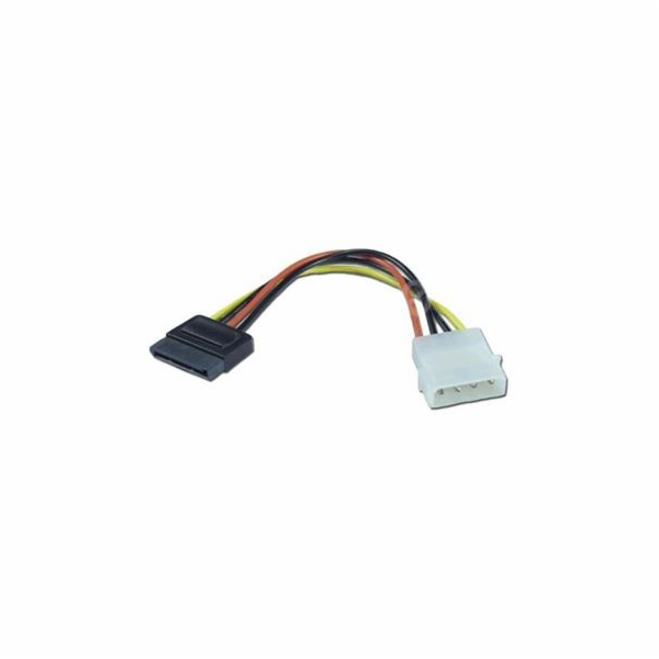 Kabel k HDD SATA (napájecí redukce)  kabelová 0,15m