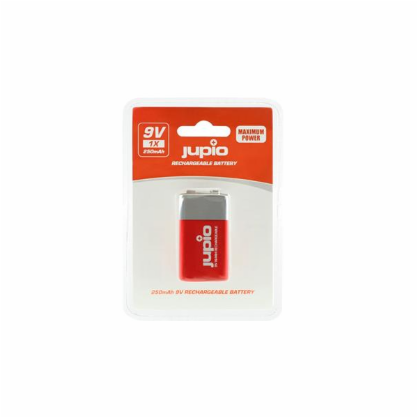 Baterie Jupio 9V 250mAh 1ks, dobíjecí