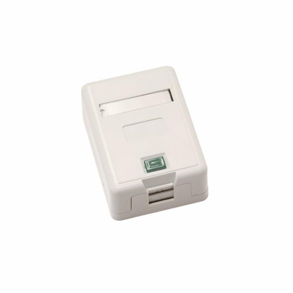 Zásuvka CAT5E UTP 1 x RJ45 na omítku bílá