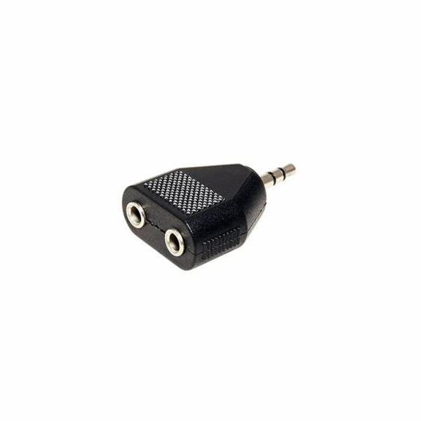 Redukce jack3,5 M - 2x jack3,5 F 