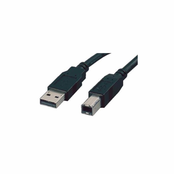 Kabel Roline USB 2.0 A-B 3m, černý