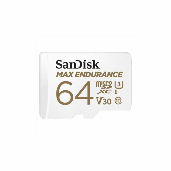 SanDisk MAX ENDURANCE microSDXC 64GB + adaptér