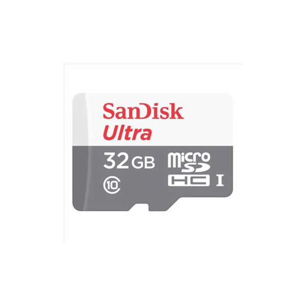 SanDisk MicroSDHC karta 32GB Ultra (100MB/s, Class 10, An...