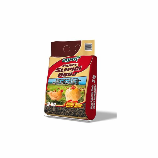 Hnojivo Agro  Pravý slepičí hnůj 3 kg