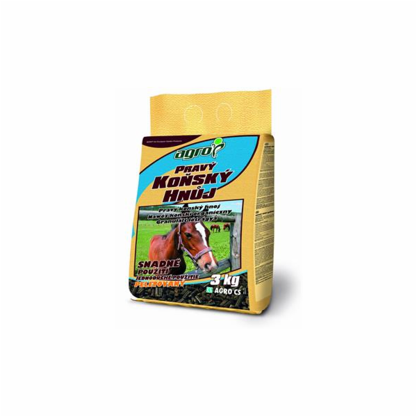 Hnojivo Agro  Pravý koňský hnůj 3 kg