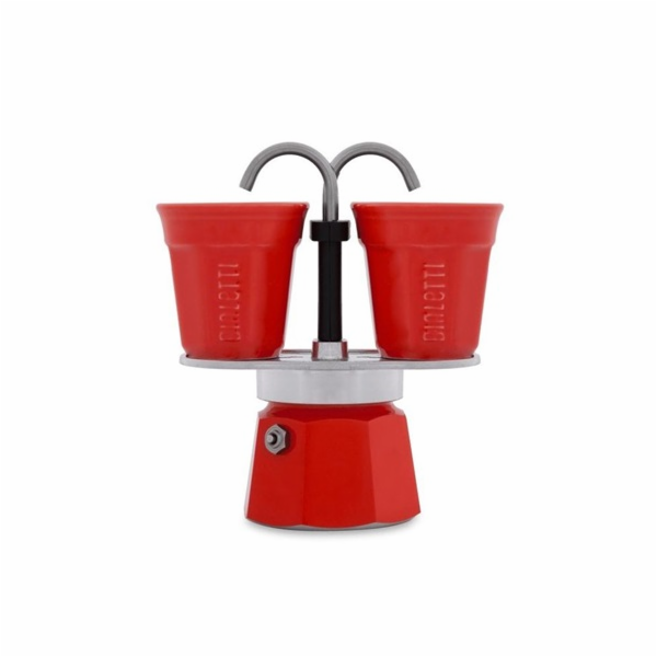 Bialetti Mini Express 2 set Červ. +2 šálky