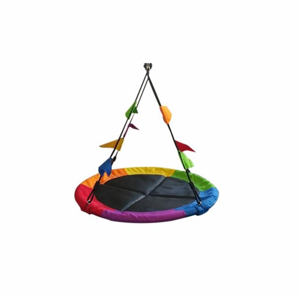 Houpačka 2Kids Toys Čapí hnízdo s vlajkami barevné