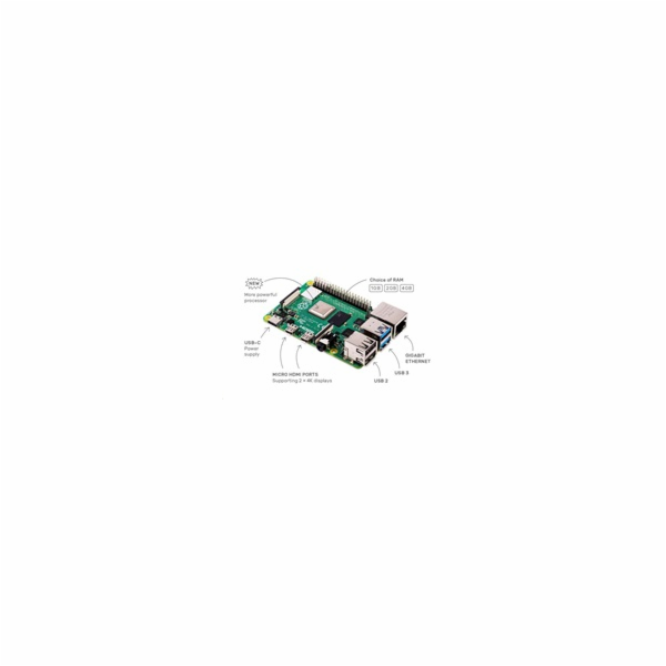 PC Raspberry Pi 4 Model B 2GB/WiFi/BT/1000Mbps