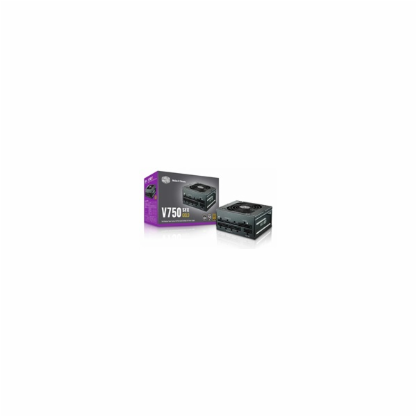 Cooler Master zdroj V750 SFX, 92mm, 80+ Gold, Plně modulá...