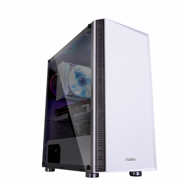 Zalman skříň R2 White / Middle tower / ATX / 1x120mm RGB ...