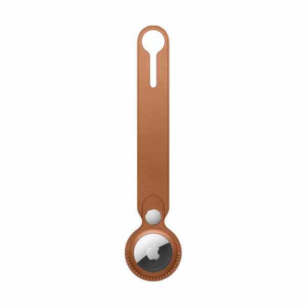 Apple AirTag Leather Loop, Saddle Brown