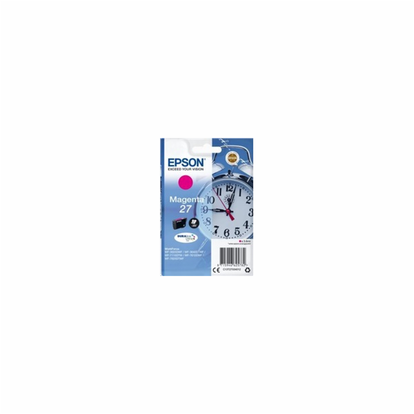 EPSON ink bar Singlepack "Budík" Magenta 27 DURABrite Ult...
