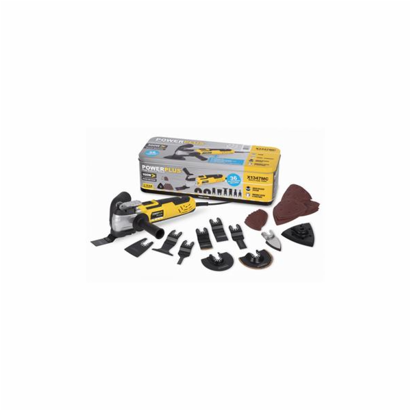 Powerplus POWX1347MC Multifunkční oscilační bruska 300W