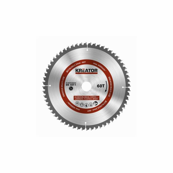 Pilový kotouč Kreator KRT020504 univerzální 210mm, 60T